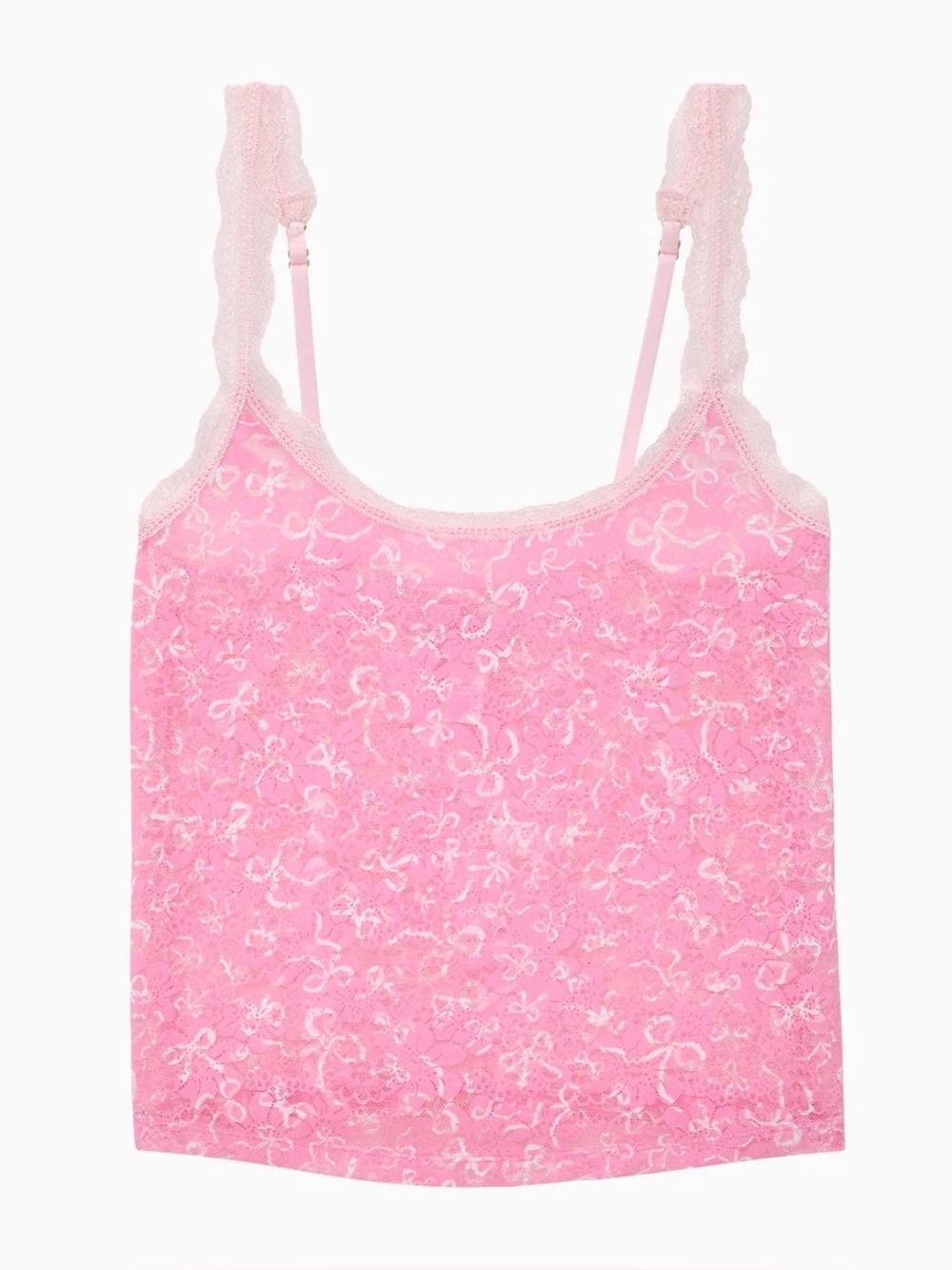 🎀PINK X LoveShackFancy Printed Forever Lace Tank Size XL🎀